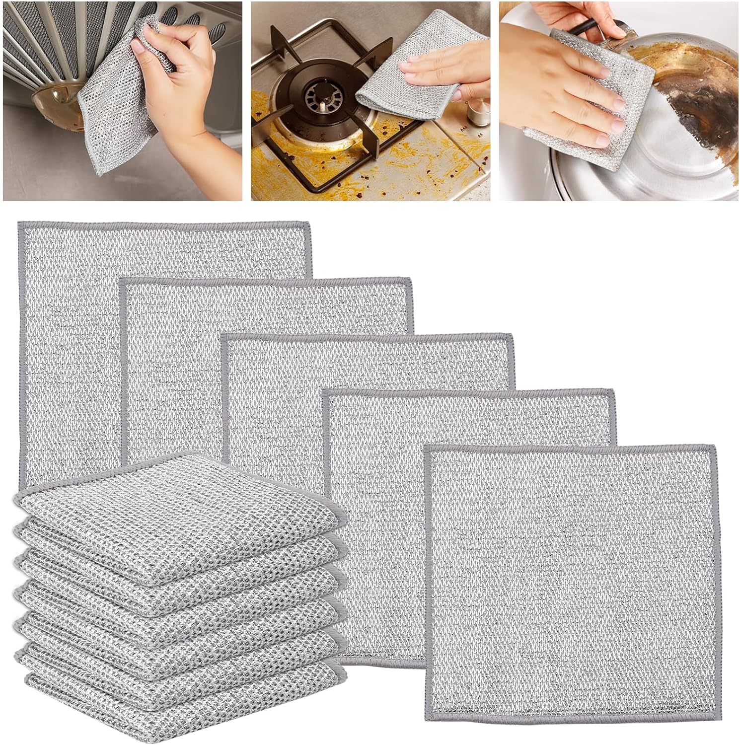 Pack of 5 Wire Mesh Cleaning Cloths