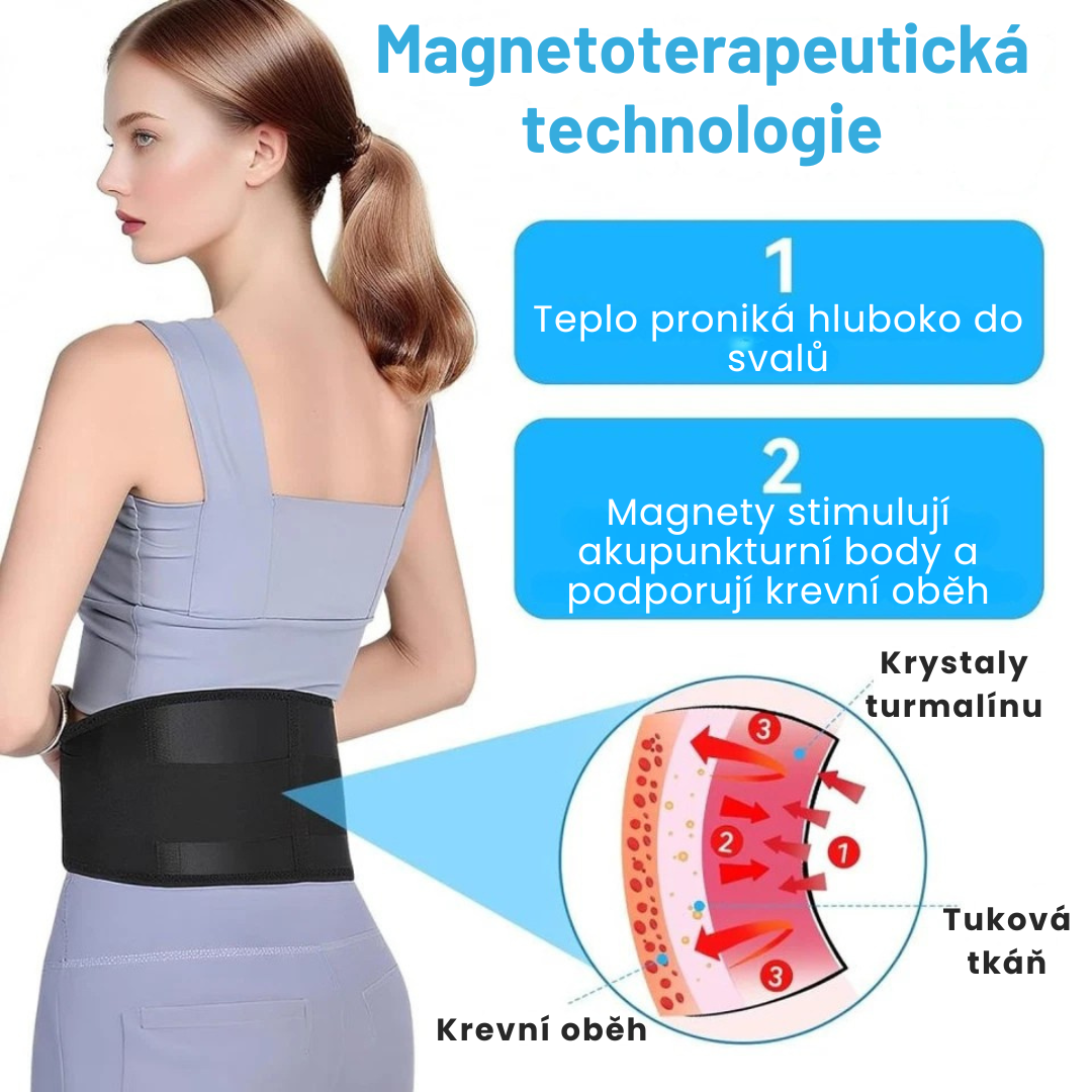 Korelief™: Magnetický samonabíjecí bederní pás pro okamžitou úlevu od bolesti a korekci postoje