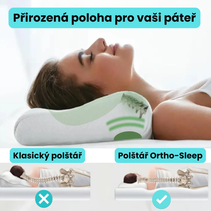 Ortho-Sleep – ergonomický polštář pro přirozenou oporu krku a páteře