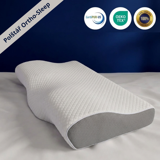 Ortho-Sleep – ergonomický polštář pro přirozenou oporu krku a páteře