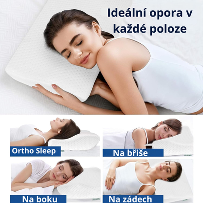 Ortho-Sleep – ergonomický polštář pro přirozenou oporu krku a páteře