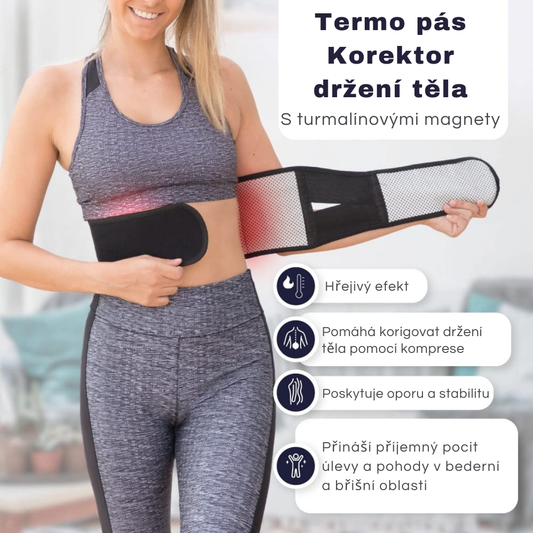 Korelief™: Magnetický samonabíjecí bederní pás pro okamžitou úlevu od bolesti a korekci postoje